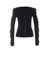 MAGLIA IN LANA CON RUCHES