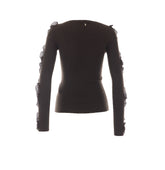 MAGLIA IN LANA CON ROUCHES