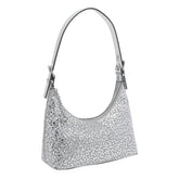 RHINESTONES POUCH WITH CHARM LOGO