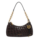 MEDIUM NOLITA POUCH WITH WOVEN LEATHER