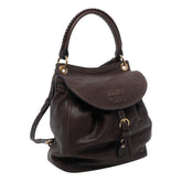 ZAINO CON LOGO MIU MIU IN PELLE