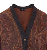 CARDIGAN CON STAMPA PAISLEY