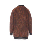 CARDIGAN CON STAMPA PAISLEY