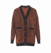 CARDIGAN CON STAMPA PAISLEY