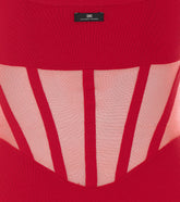 BUSTIER KNITTED DRESS