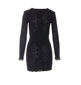 ABITO MINI IN MAGLIA DI RETE FLOREALE