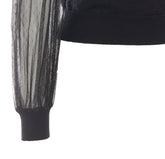 MAGLIA MISTO LANA CON MANICHE A PALLONCINO