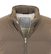 PADDED VEST WITH PACKABLE HOOD