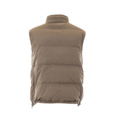 PADDED VEST WITH PACKABLE HOOD
