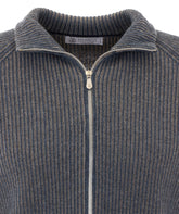 CARDIGAN A COSTA INGLESE CON ZIP