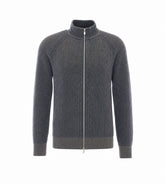 CARDIGAN A COSTA INGLESE CON ZIP