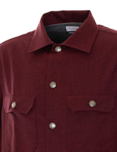 VIRGIN WOOL FLANNEL OVERSHIRT