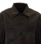 WORKWEAR OVERSHIRT IN COATED DENIM