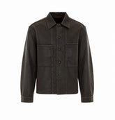 WORKWEAR OVERSHIRT IN COATED DENIM