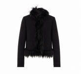 BLOUSON IN LANA E VOLPE