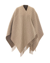 PONCHO REVERSIBILE FF IN LANA E CASHMERE