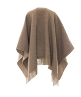 PONCHO REVERSIBILE FF IN LANA E CASHMERE
