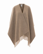 PONCHO REVERSIBILE FF IN LANA E CASHMERE