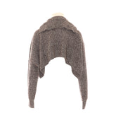 RIVE OVER CROPPED WOOL AND CASHMERE SHIRT