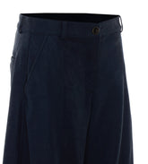 PANTALONE STRAIGHT EFFETTO PELLE NABUK BAROLO