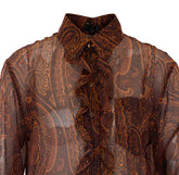 CAMICIA IN SETA CON STAMPA PAISLEY