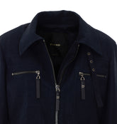 GIUBBINO CROPPED EFFETTO PELLE NABUK