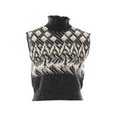 JACQUARD KNITTED VEST