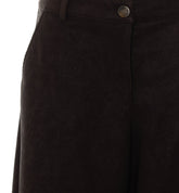 BAROLO STRAIGHT NABUK LEATHER PANTS
