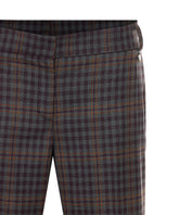PANTALONE STRAIGHT CON MOTIVO CHECK