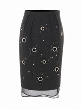 LAYERED PENCIL SKIRT