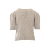 MAGLIA JACQUARD A ROMBI CON PAILLETTES