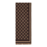 GG JACQUARD WOOL SCARF
