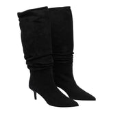 SUEDE PUMP BOOTS