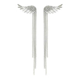 ROCK FEATHER CHAIN EARRINGS