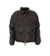 FAUX LEATHER DOWN JACKET