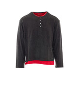 HAIRY HENLEY SWEATER