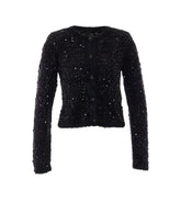 KNITTED JACKET WITH EMBROIDERY