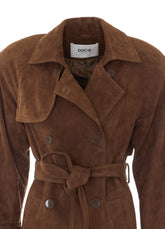 CORRIN SUEDE LEATHER COAT
