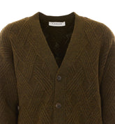 CARDIGAN IN LANA A TRECCE