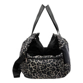 BORSA TRASPORTINO PER ANIMALI CON STAMPA LEOPARDATA
