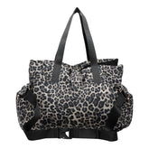 BORSA TRASPORTINO PER ANIMALI CON STAMPA LEOPARDATA