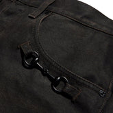 PANTALONE IN DENIM CON MORSETTO