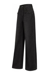 PANTALONE IN DENIM CON MORSETTO