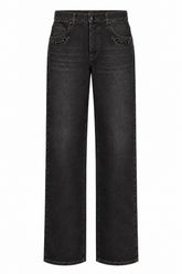 PANTALONE IN DENIM CON MORSETTO