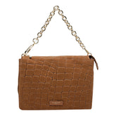 BORSA A SPALLA REFLEX CROCO IN SUEDE