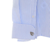 CAMICIA A RIGHE CON LOGO