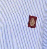 CAMICIA A RIGHE CON LOGO