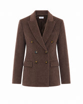 VELVET DOUBLE BREASTED JACKET