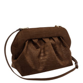 CLUTCH BIOS EFFETTO CROCO IN SUEDE