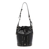 BORSA A TRACOLLA BUCKET MINI IN PELLE CLOUD CON BORCHIE